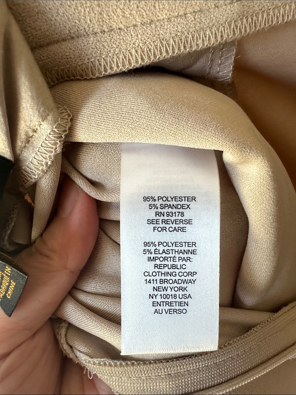 NWT TRUTH by Republic Wide-Leg Light Taupe Beige Dress Work Pants Office Size 6 - Picture 10 of 14